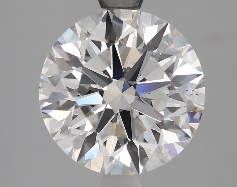 3.0 Carat Round Lab Diamond with  Cut Diamond in 14KT  view 1
