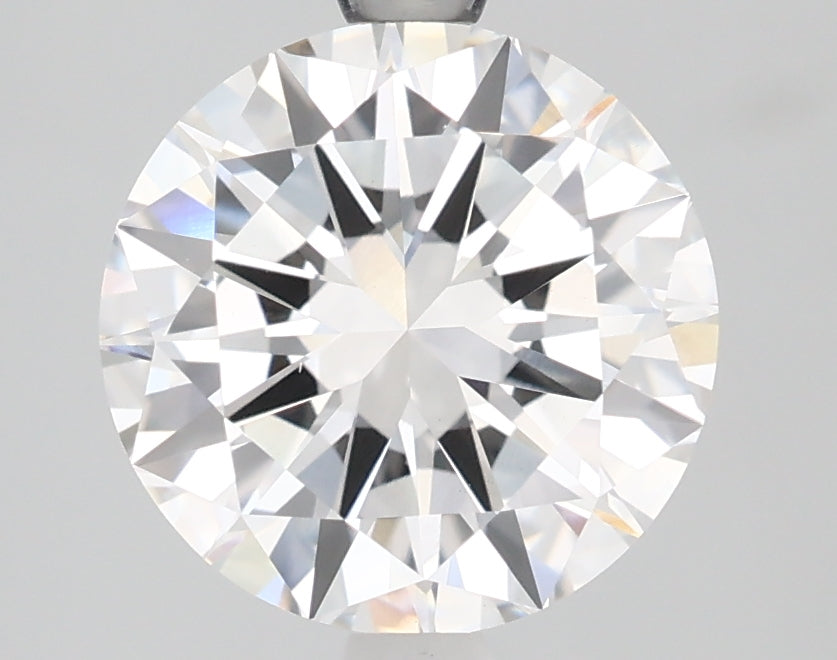 2.5 Carat Round Lab Diamond with  Cut Diamond in 14KT  view 1
