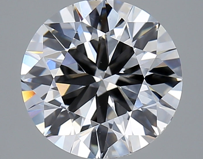 2.5 Carat Round Lab Diamond with  Cut Diamond in 14KT  view 1
