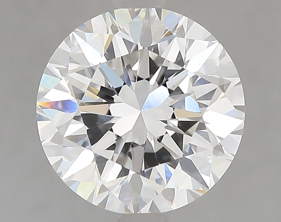 3.0 Carat Round Lab Diamond with  Cut Diamond in 14KT  view 1
