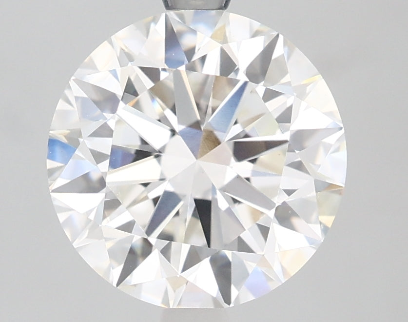 3.04 Carat Round Lab Diamond with  Cut Diamond in 14KT  view 1
