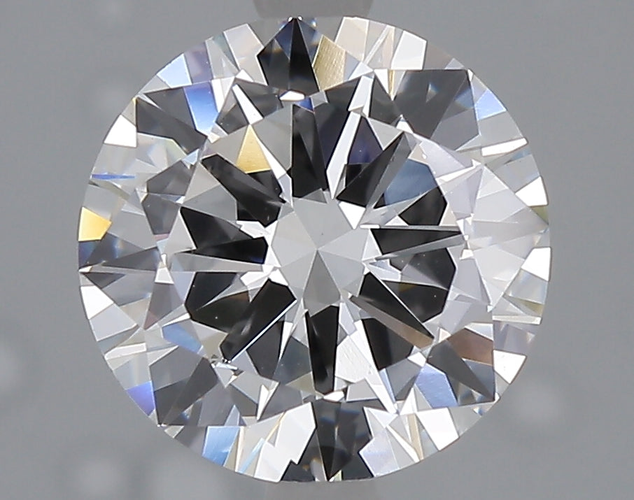 2.5 Carat Round Lab Diamond with  Cut Diamond in 14KT  view 1
