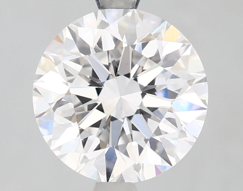 2.5 Carat Round Lab Diamond with  Cut Diamond in 14KT  view 1
