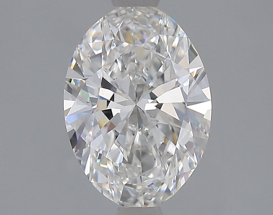 1.52 Carat Oval Lab Diamond with  Cut Diamond in 14KT  view 1
