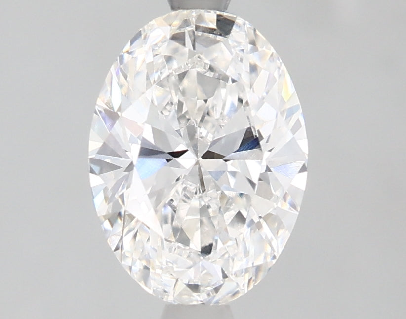 1.53 Carat Oval Lab Diamond with  Cut Diamond in 14KT  view 1

