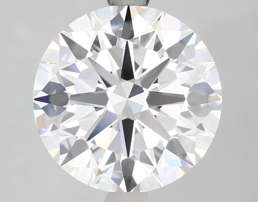 3.04 Carat Round Lab Diamond with  Cut Diamond in 14KT  view 1
