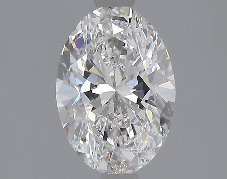 1.53 Carat Oval Lab Diamond with  Cut Diamond in 14KT  view 1
