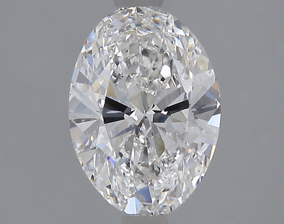 1.5 Carat Oval Lab Diamond with  Cut Diamond in 14KT  view 1
