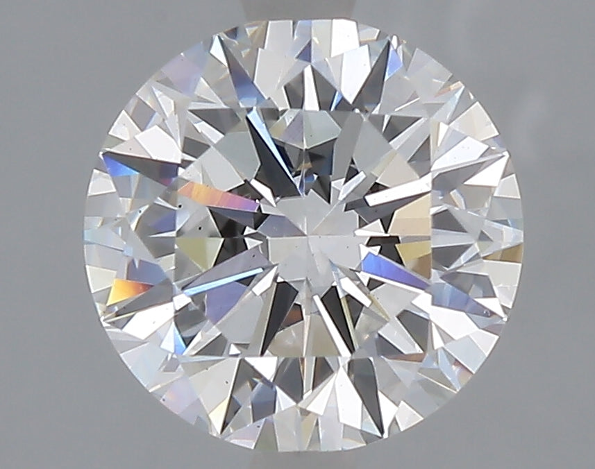 2.5 Carat Round Lab Diamond with  Cut Diamond in 14KT  view 1
