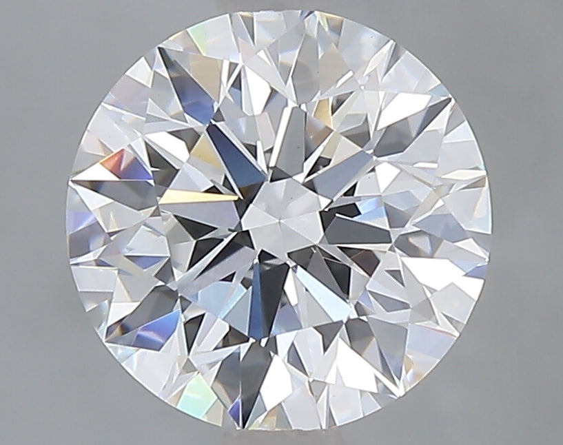 2.03 Carat Round Lab Diamond with  Cut Diamond in 14KT  view 1
