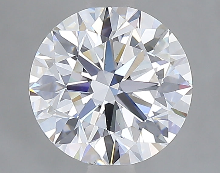 1.5 Carat Round Lab Diamond with  Cut Diamond in 14KT  view 1
