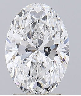 2.34 Carat Oval Lab Diamond with  Cut Diamond in 14KT  view 1
