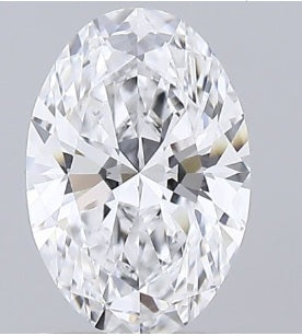 1.04 Carat Oval Lab Diamond with  Cut Diamond in 14KT  view 1
