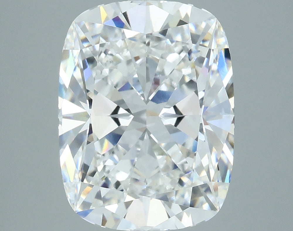 4.59 Carat Cushion Lab Diamond with  Cut Diamond in 14KT  view 1

