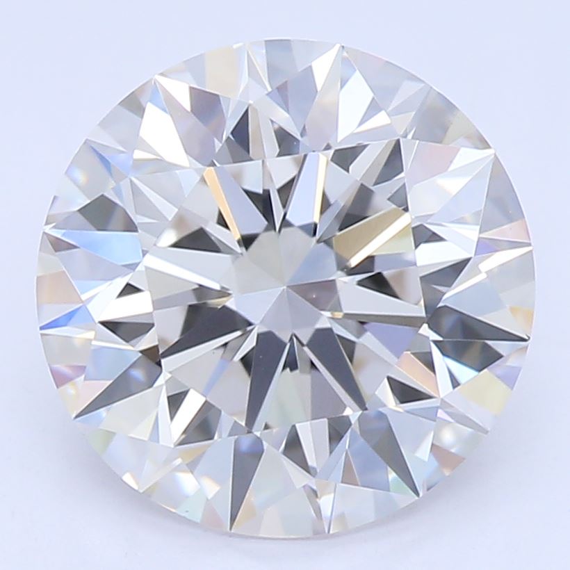 2.09 Carat Round Lab Diamond with  Cut Diamond in 14KT  view 1

