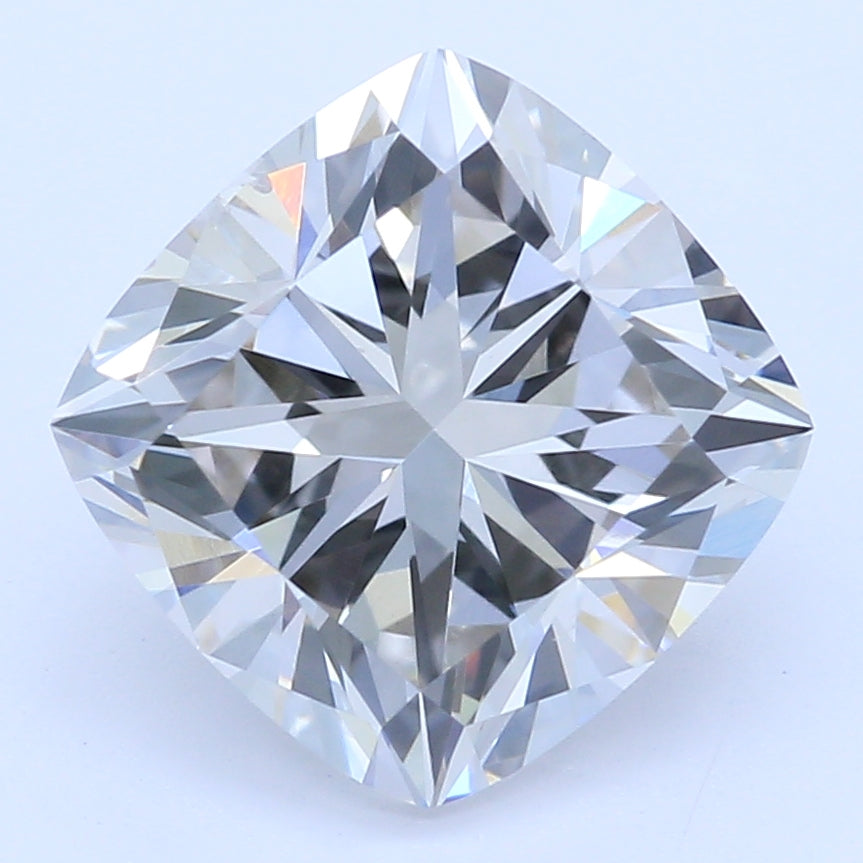 1.7 Carat Cushion Lab Diamond with  Cut Diamond in 14KT  view 1
