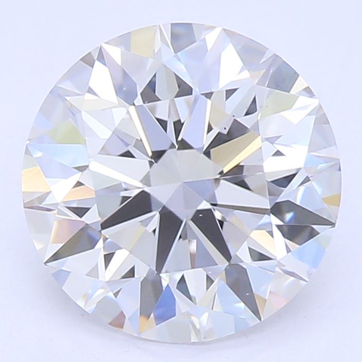 1.38 Carat Round Lab Diamond with  Cut Diamond in 14KT  view 1
