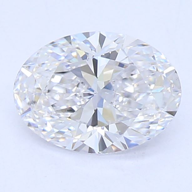 0.48 Carat Oval Lab Diamond with  Cut Diamond in 14KT  view 1
