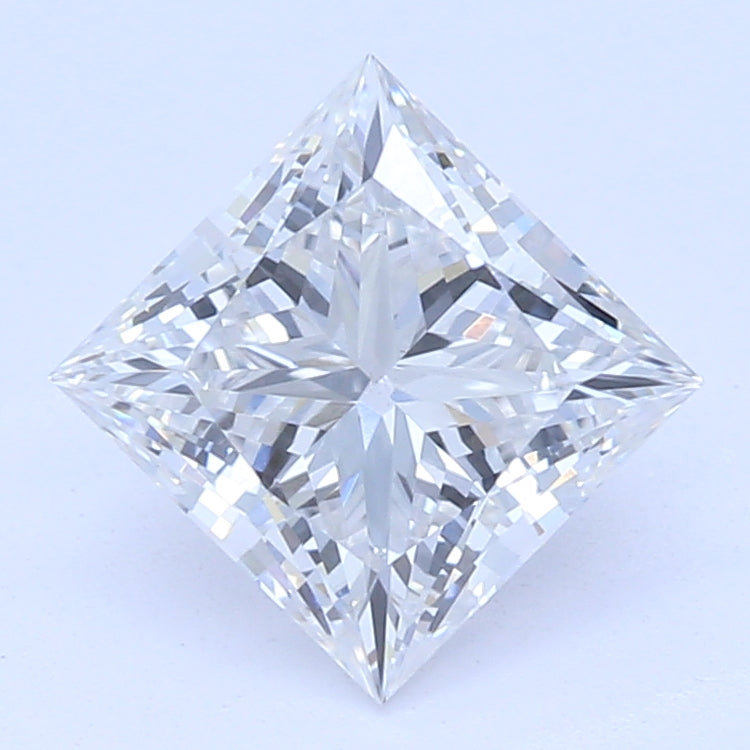 0.71 Carat Princess Lab Diamond with  Cut Diamond in 14KT  view 1
