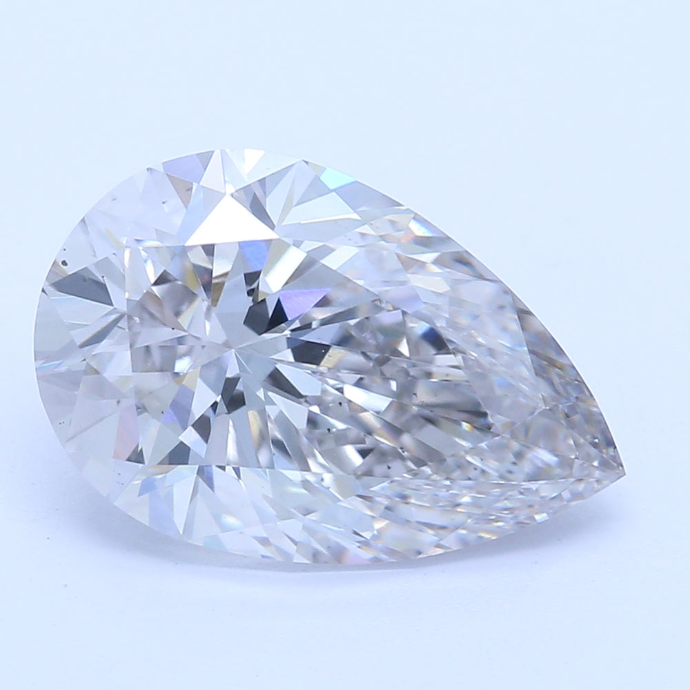 1.84 Carat Pear Lab Diamond with  Cut Diamond in 14KT  view 1
