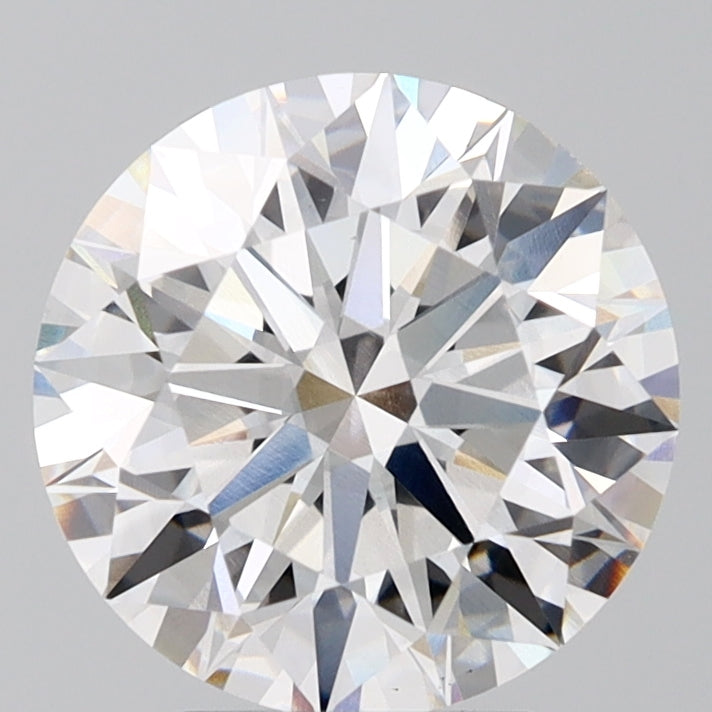 3.25 Carat Round Lab Diamond with  Cut Diamond in 14KT  view 1
