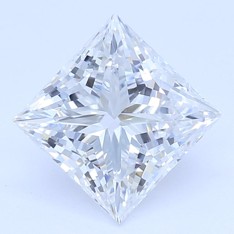1.1 Carat Princess Lab Diamond with  Cut Diamond in 14KT  view 1
