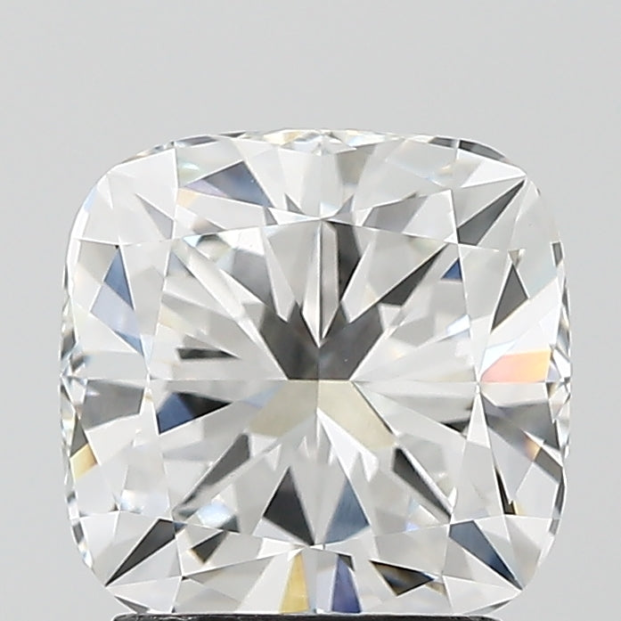 2.08 Carat Cushion Lab Diamond with  Cut Diamond in 14KT  view 1
