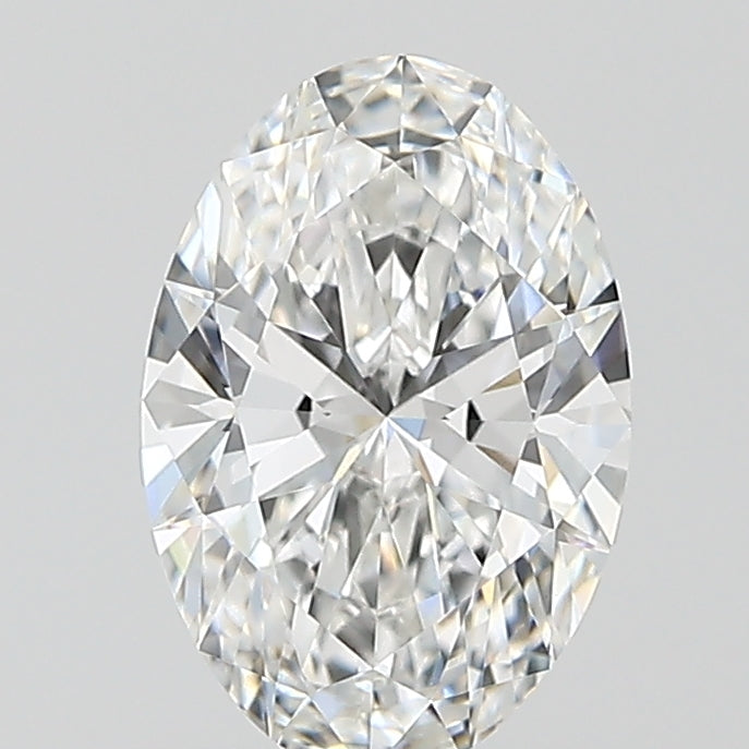 1.09 Carat Oval Lab Diamond with  Cut Diamond in 14KT  view 1
