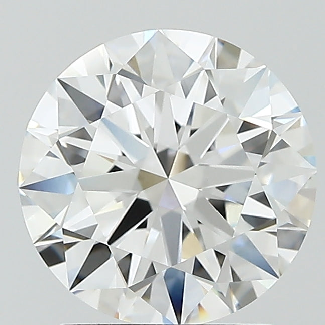2.09 Carat Round Lab Diamond with  Cut Diamond in 14KT  view 1
