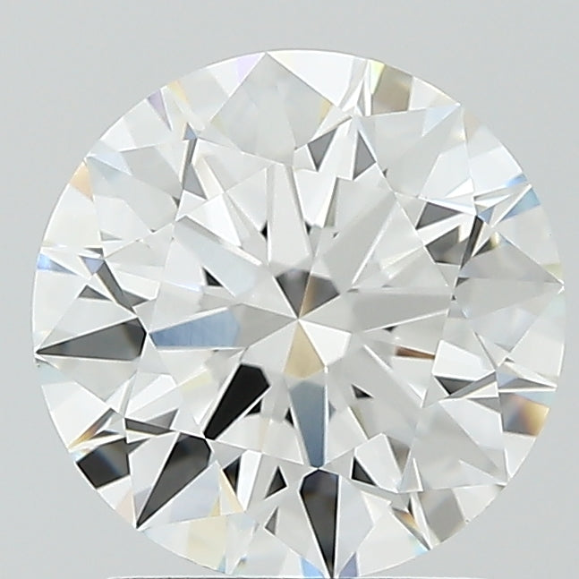 2.09 Carat Round Lab Diamond with  Cut Diamond in 14KT  view 1
