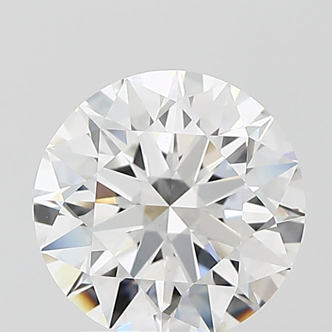 2.06 Carat Round Lab Diamond with  Cut Diamond in 14KT  view 1
