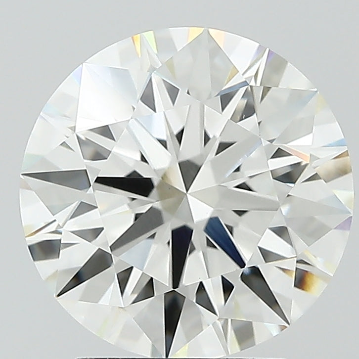 3.04 Carat Round Lab Diamond with  Cut Diamond in 14KT  view 1
