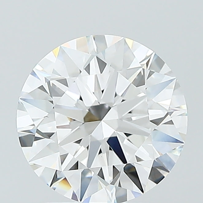 2.08 Carat Round Lab Diamond with  Cut Diamond in 14KT  view 1
