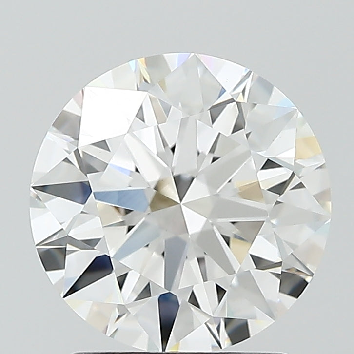 2.09 Carat Round Lab Diamond with  Cut Diamond in 14KT  view 1
