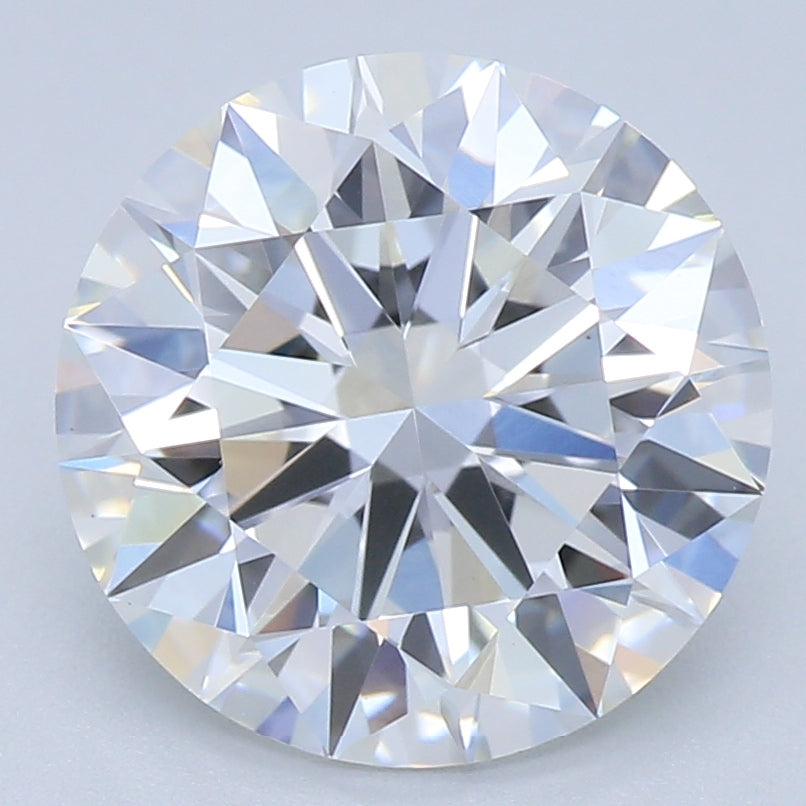 2.09 Carat Round Lab Diamond with  Cut Diamond in 14KT  view 1

