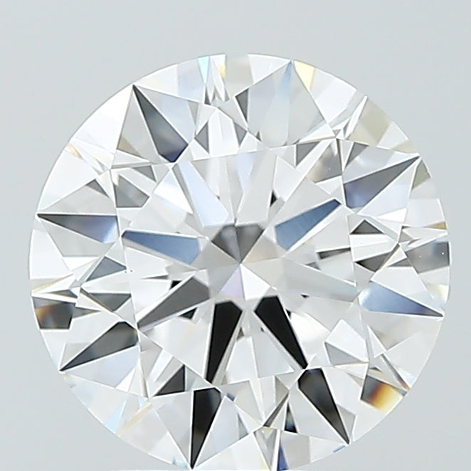 2.57 Carat Round Lab Diamond with  Cut Diamond in 14KT  view 1
