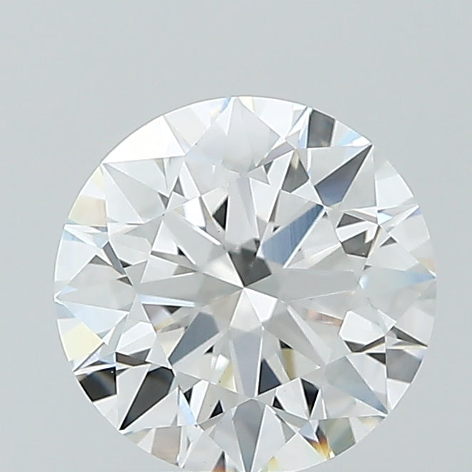 1.8 Carat Round Lab Diamond with  Cut Diamond in 14KT  view 1
