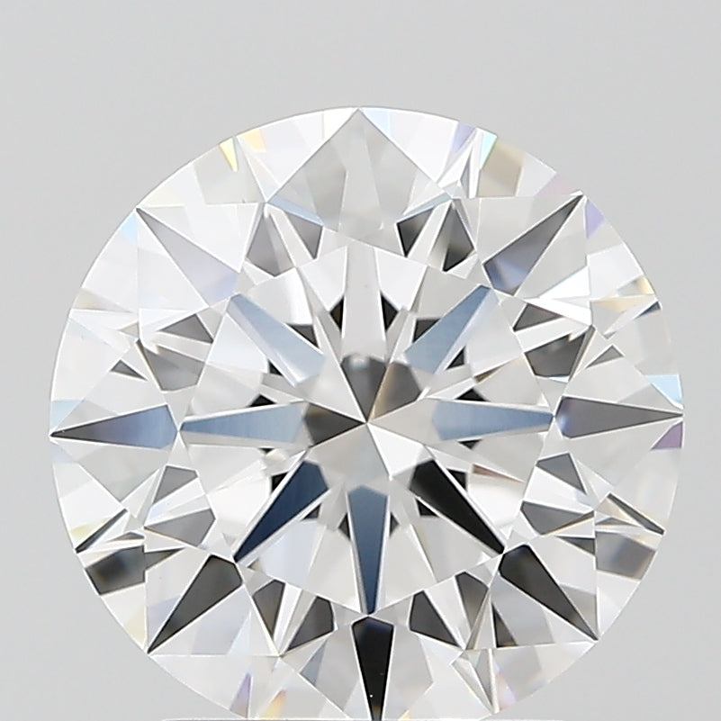 2.63 Carat Round Lab Diamond with  Cut Diamond in 14KT  view 1
