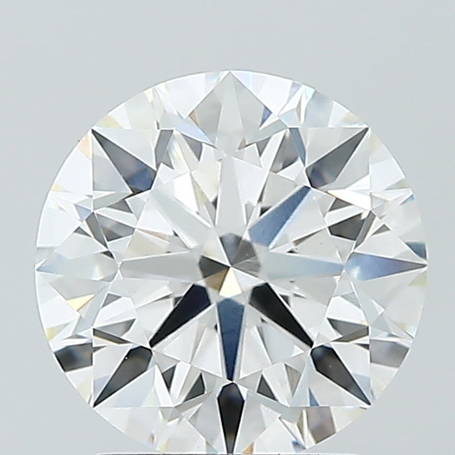 2.51 Carat Round Lab Diamond with  Cut Diamond in 14KT  view 1

