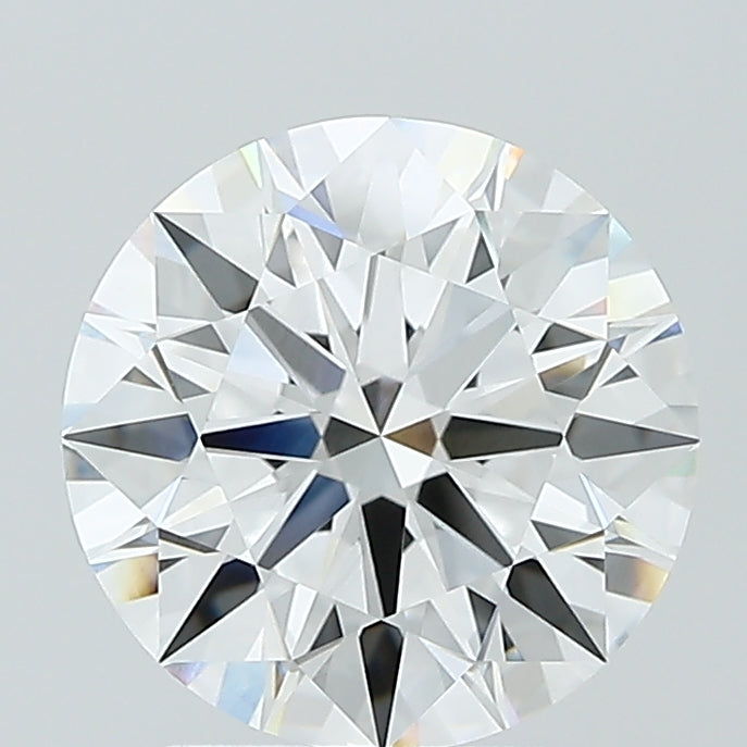 2.57 Carat Round Lab Diamond with  Cut Diamond in 14KT  view 1

