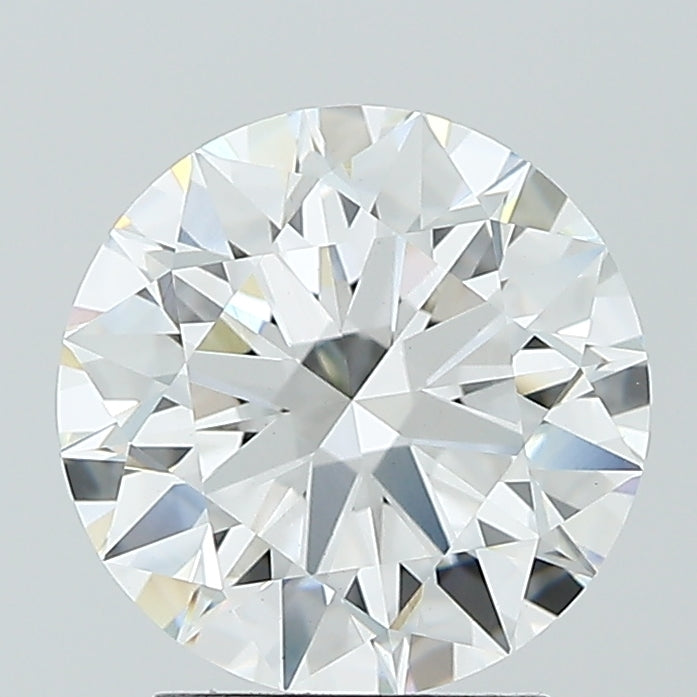 2.7 Carat Round Lab Diamond with  Cut Diamond in 14KT  view 1
