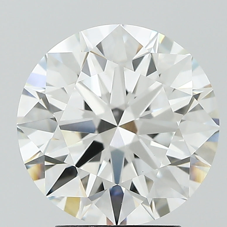 3.3 Carat Round Lab Diamond with  Cut Diamond in 14KT  view 1
