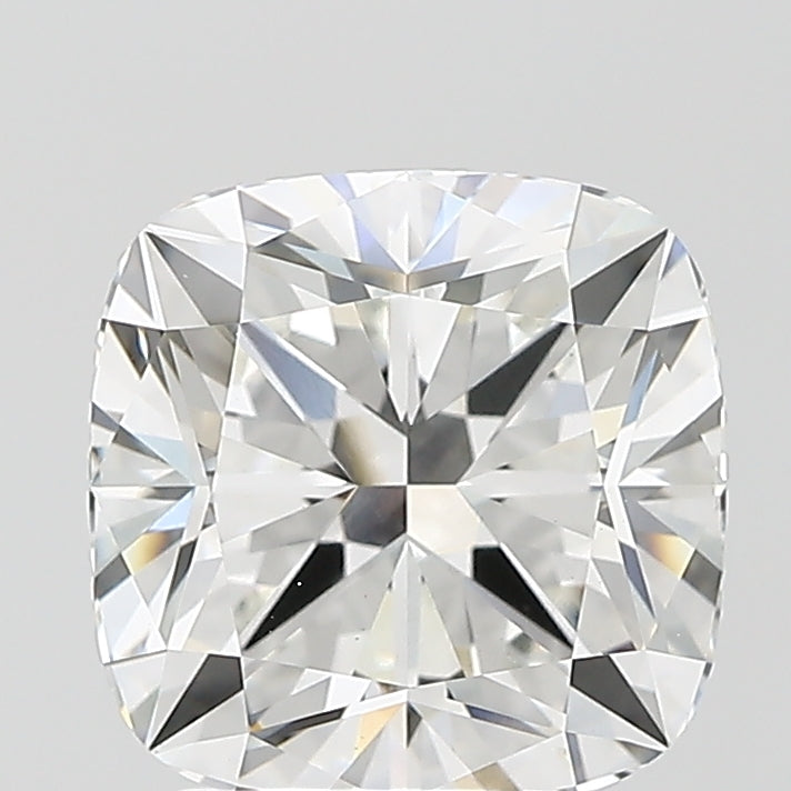 3.3 Carat Cushion Lab Diamond with  Cut Diamond in 14KT  view 1
