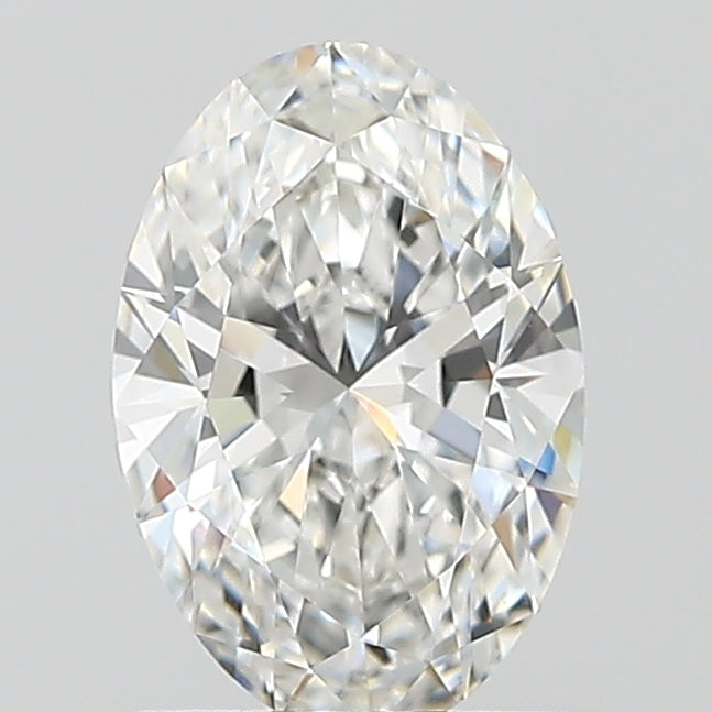 1.08 Carat Oval Lab Diamond with  Cut Diamond in 14KT  view 1

