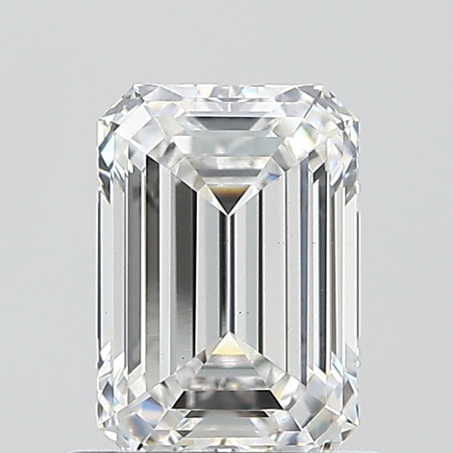 1.03 Carat Emerald Lab Diamond with  Cut Diamond in 14KT  view 1
