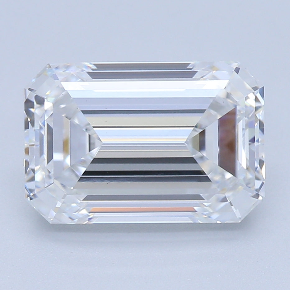 2.08 Carat Emerald Lab Diamond with  Cut Diamond in 14KT  view 1

