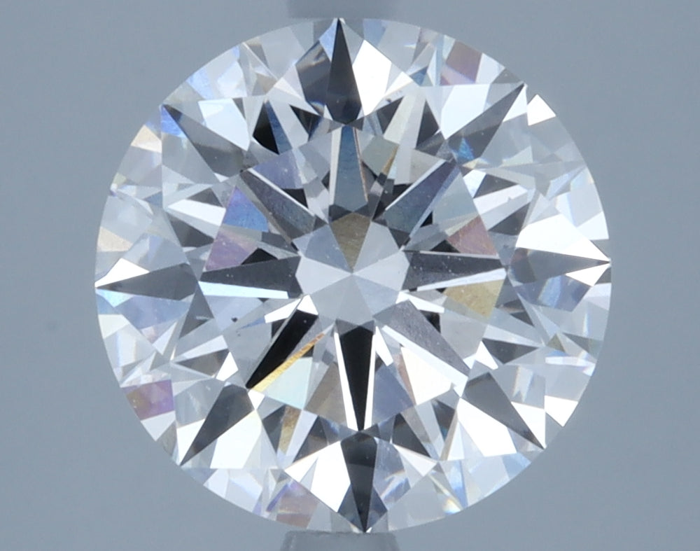 2.86 Carat Round Lab Diamond with  Cut Diamond in 14KT  view 1
