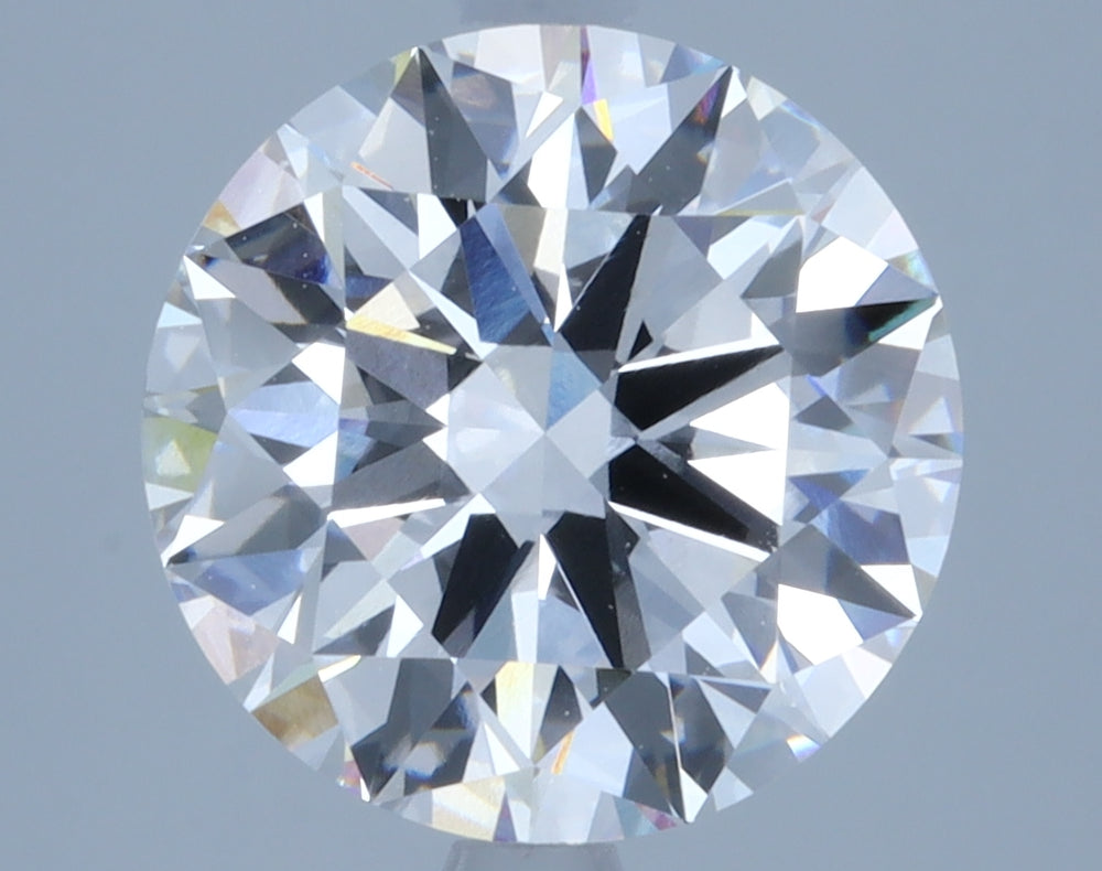3.29 Carat Round Lab Diamond with  Cut Diamond in 14KT  view 1
