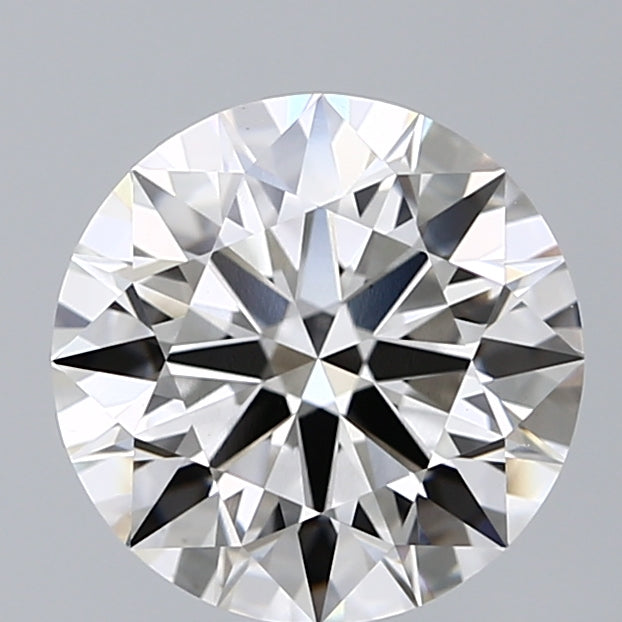 3.09 Carat Round Lab Diamond with  Cut Diamond in 14KT  view 1
