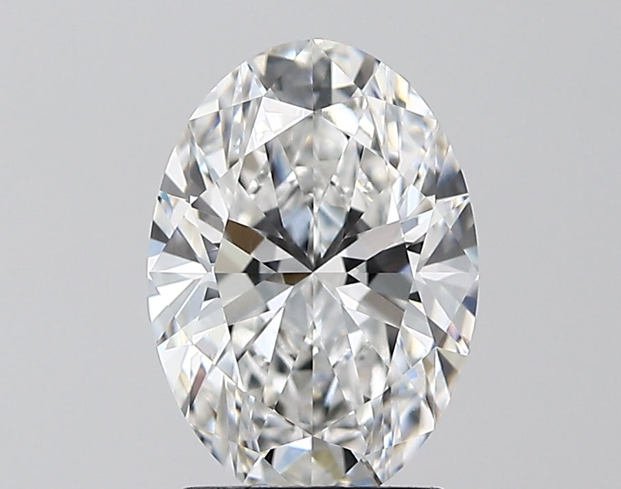 2.07 Carat Oval Lab Diamond with  Cut Diamond in 14KT  view 1
